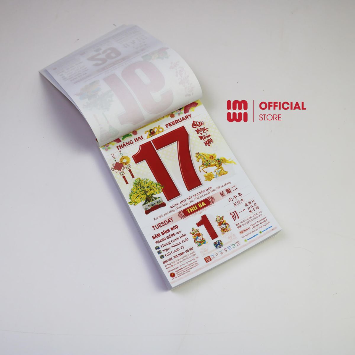 Thiết kế bloc lịch đa dạng, hình ảnh ấn tượng