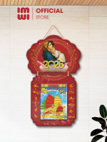 Lịch gỗ treo tường Công Giáo Đức Mẹ Maria bế chúa Giêsu LGV26704 0