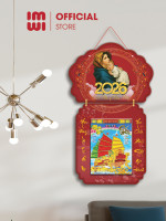 Lịch gỗ treo tường Công Giáo Đức Mẹ Maria bế chúa Giêsu LGV26704 1