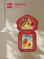 Lịch treo tường bằng gỗ Công giáo Thánh Gia LGV26701 2