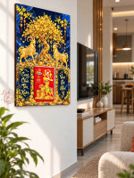 Lịch gỗ tráng gương 40x60cm Song Dương Kim Xuân LGV27T4-17 0