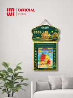 Lịch gỗ treo tường quảng cáo in logo doanh nghiệp LGVQC081 0