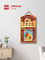 Lịch treo tường bằng gỗ in logo Ngân Hàng Agribank mẫu mới 2026 2