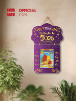 Lịch treo tường bằng gỗ in logo Ngân Hàng TP Bank 2