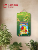 Lịch treo tường bằng gỗ in logo Ngân Hàng Vietcombank 1