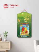 Lịch treo tường bằng gỗ in logo Ngân Hàng Vietcombank 2