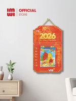 Lịch treo tường bằng gỗ in logo Ngân Hàng VIB mẫu mới 2026 2