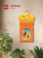 Lịch treo tường bằng gỗ in logo Ngân Hàng SHB 1