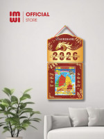 Lịch treo tường bằng gỗ in logo Ngân Hàng Agribank mẫu mới 2026 1