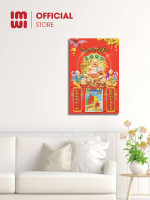 Lịch treo tường bằng gỗ Phật Di Lặc 40x60cm LGV26423 2