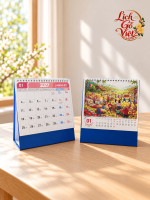 Lịch chữ A để bàn 19x21cm LGVB019 4