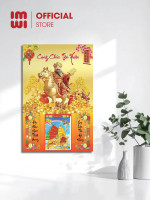 Lịch gỗ treo tường Thần Tài 40x60cm LGV26424 2