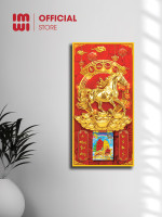 Lịch gỗ phong thuỷ treo tường Kim Mã Phát Tài LGV26427 1