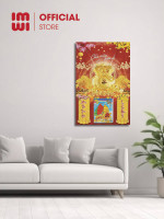 Lịch gỗ treo tường 40x60cm Túi Tài Lộc LGV26425 1