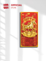 Lịch gỗ phong thuỷ treo tường Kim Mã Phát Tài LGV26427 3