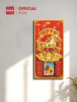 Lịch gỗ phong thuỷ treo tường Kim Mã Phát Tài LGV26427 2