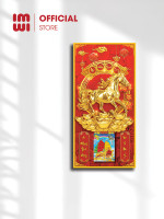 Lịch gỗ phong thuỷ treo tường Kim Mã Phát Tài LGV26427 0