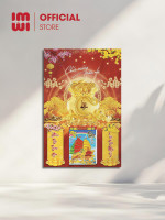 Lịch gỗ treo tường 40x60cm Túi Tài Lộc LGV26425 0