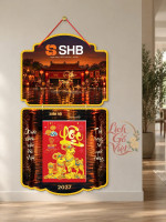 Lịch gỗ 2 thân SHB 2027 – Xuân hội sum vầy 1