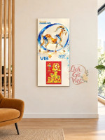 Lịch gỗ Ngân hàng VIB năm 2027 – Rạng Ngời Chặng Mới 30x60cm 1