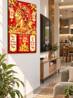 Lịch gỗ tráng gương 40x60cm Kim Dương Tấn Lộc LGV27T4-25 0