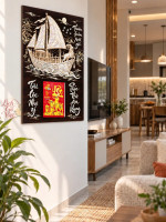 Lịch gỗ tráng gương 40x60cm Ngọc Thuyền Thuận Phong LGV27T4-22 0