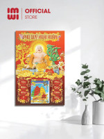 Lịch gỗ treo tường 40x60cm Phật Di Lặc - Phú Quý Khai Xuân LGV26426 0