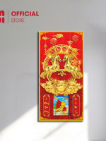 Lịch gỗ phong thuỷ treo tường Song Mã Cát Tường LGV26429 2