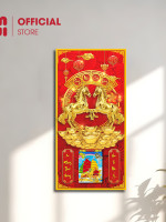 Lịch gỗ phong thuỷ treo tường Song Mã Cát Tường LGV26429 3