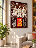 Lịch gỗ tráng gương 40x60cm Phúc Lộc Thọ Ngọc Xuân LGV27T4-24 0