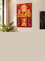 Lịch gỗ treo tường 2027 Di Lặc Song Dương 40x60cm LGV27T4-31 1