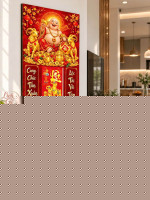 Lịch gỗ treo tường 2027 Di Lặc Song Dương 40x60cm LGV27T4-31 0