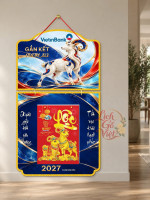 Lịch gỗ 2 thân VietinBank 2027 – Gắn kết vươn xa — Sắc men hội tụ 0