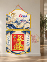 Lịch gỗ 2 thân SCB 2027 – Mở thư đón phúc 0