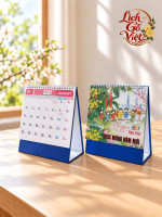 Lịch chữ A để bàn 19x21cm LGVB019 5