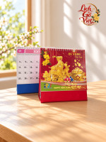 Lịch chữ A để bàn 19x21cm LGVB019 6