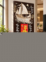 Lịch gỗ tráng gương 40x60cm Ngọc Thuyền Thuận Phong LGV27T4-22 1