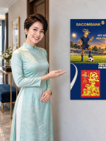 Lịch gỗ Ngân hàng Sacombank năm 2027 – Sức Bật Mùa Xuân 30x60cm 0