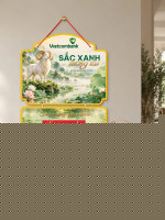 Lịch gỗ 2 thân Vietcombank 2027 – Sắc xanh tương lai — Hồ sen ngọc 1