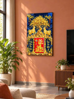 Lịch gỗ tráng gương 40x60cm Song Dương Kim Xuân LGV27T4-17 1