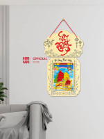 Lịch gỗ treo tường LGVSE01 chữ Cung Chúc Tân Xuân  1