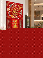 Lịch gỗ treo tường 2027 Cửu Ngư Hội Lộc 40x60cm LGV27T4-59 0