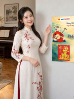 Lịch gỗ Ngân hàng VietBank năm 2027 – Chung Nhịp Khát Vọng 30x60cm 1
