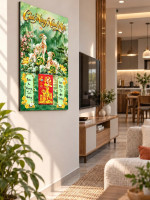 Lịch gỗ tráng gương 40x60cm Ngọc Dương Phúc Lộc LGV27T4-03 1