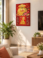 Lịch gỗ treo tường 2027 Kim Nang Đại Lộc 40x60cm LGV27T4-76 1