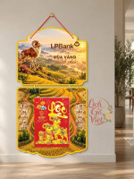 Lịch gỗ 2 thân LPBank 2027 – Mùa vàng hạnh phúc 2