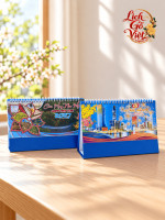 Lịch chữ A để bàn 16x24cm LGVB020 1