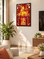 Lịch gỗ treo tường 2027 Kim Dương An Lộc 40x60cm LGV27T4-60 1