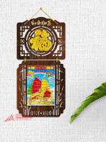 Lịch treo tường bằng gỗ Chữ Phúc phong thủy LGVSE04-26 Mẫu mới 2026 1