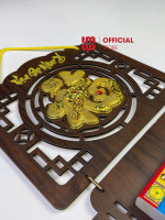 Lịch treo tường bằng gỗ Chữ Phúc phong thủy LGVSE04-26 Mẫu mới 2026 4